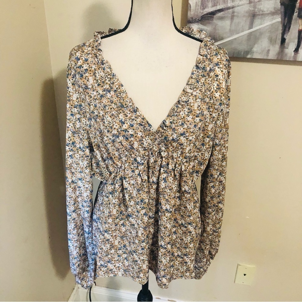 NWT Newbury Kustom Boho Babydoll Top